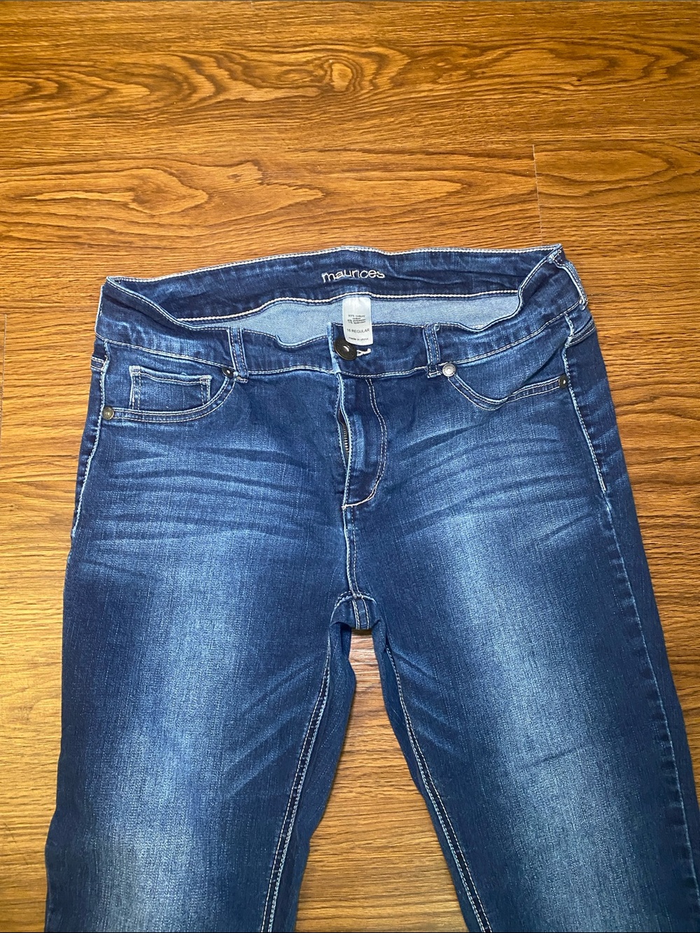 Maurices Indigo Blue Stretch Skinny Jeans